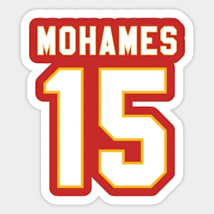 mahomes 15 Sticker